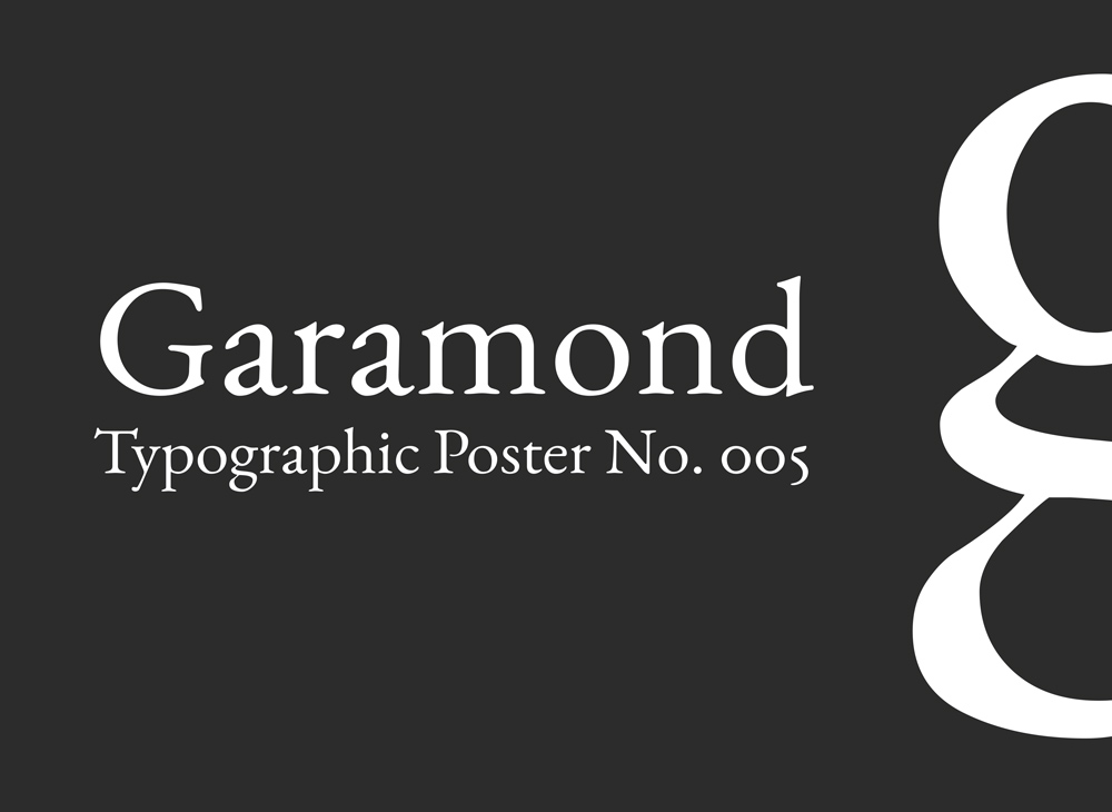 Garamond book font