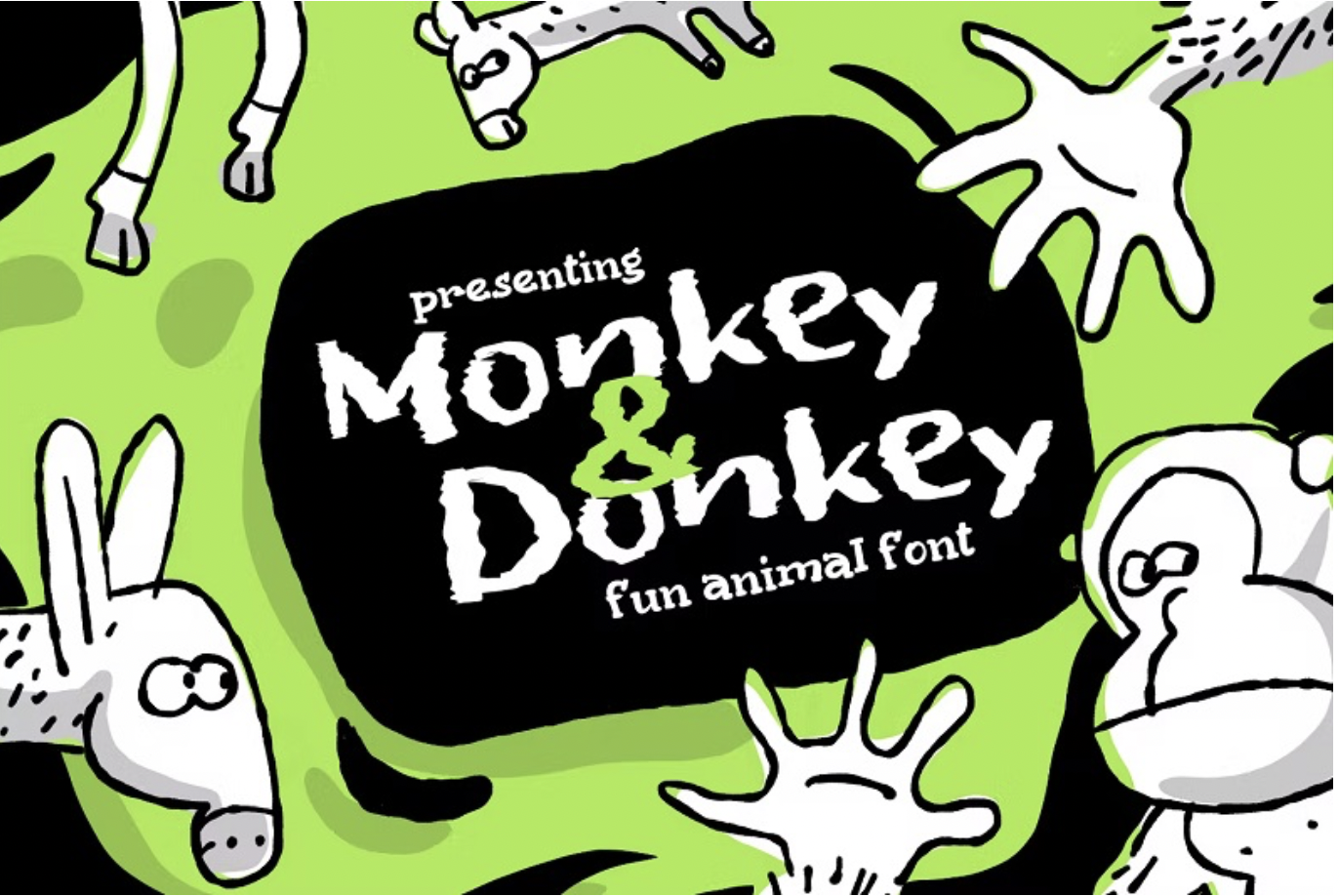 monkey & donkey book font
