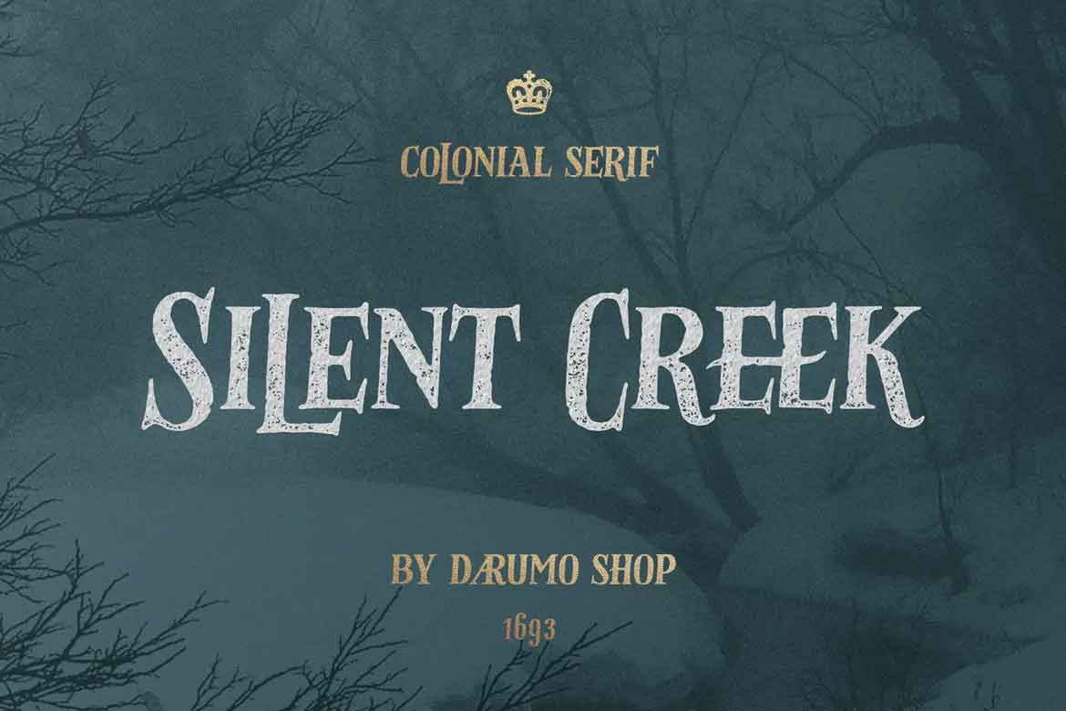 silent creek book font