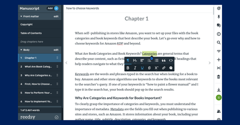 How To Use Reedsy Book Editor