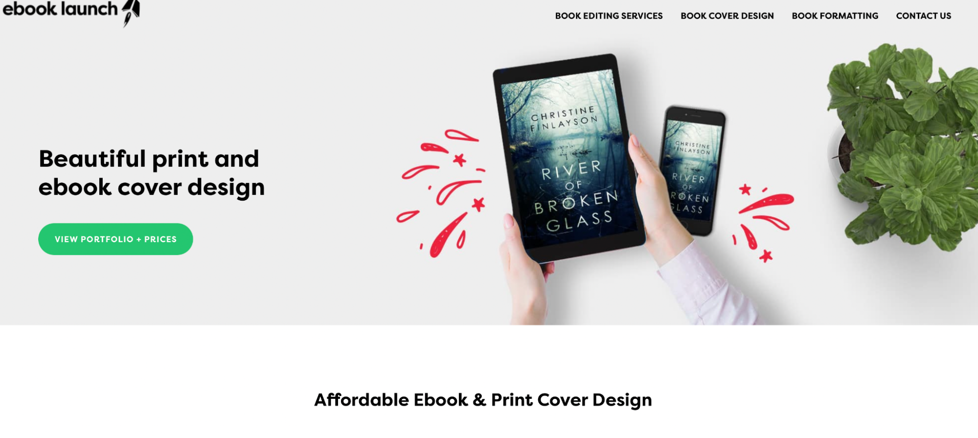 ebook launch book cover design website