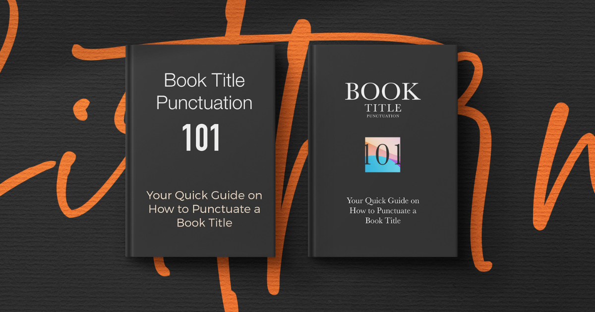 how to punctuate a book title