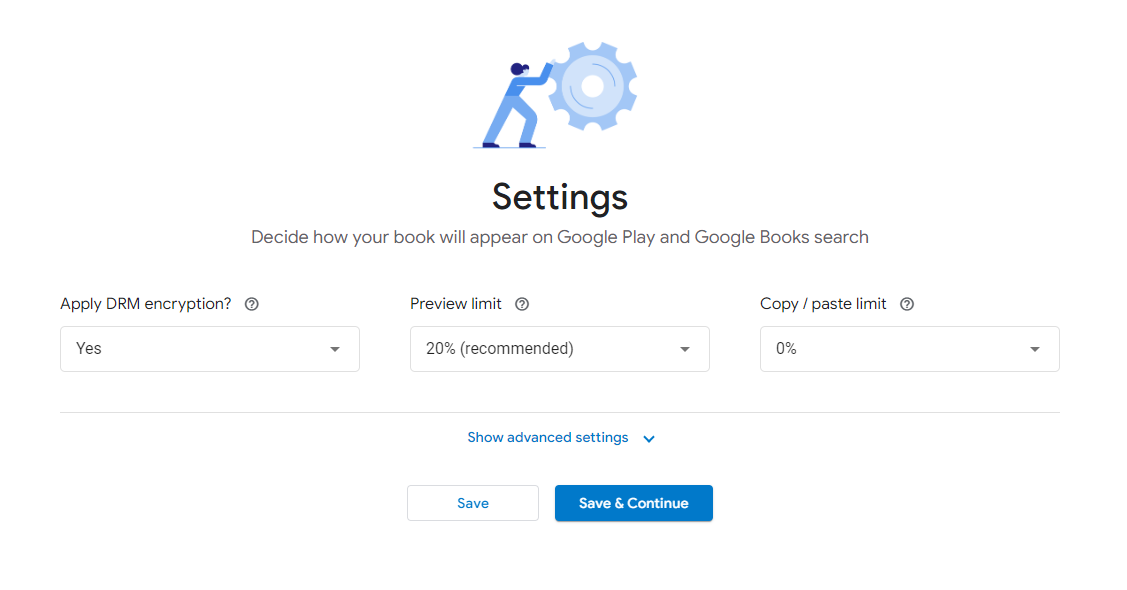 how to publish on google play settings