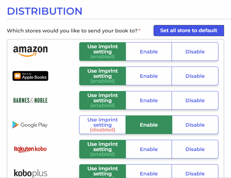 stores for distribution publishdrive