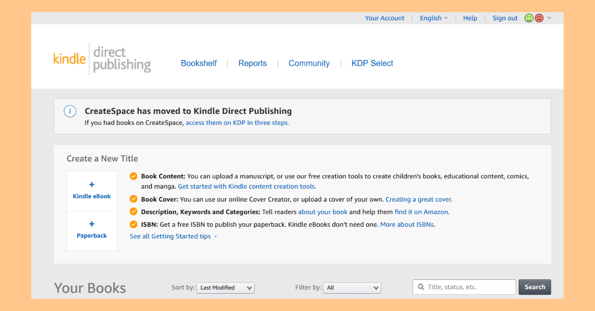 self-publish on amazon kdp