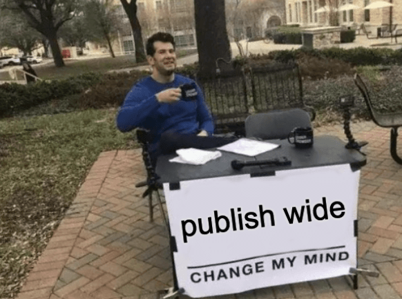 publish wide