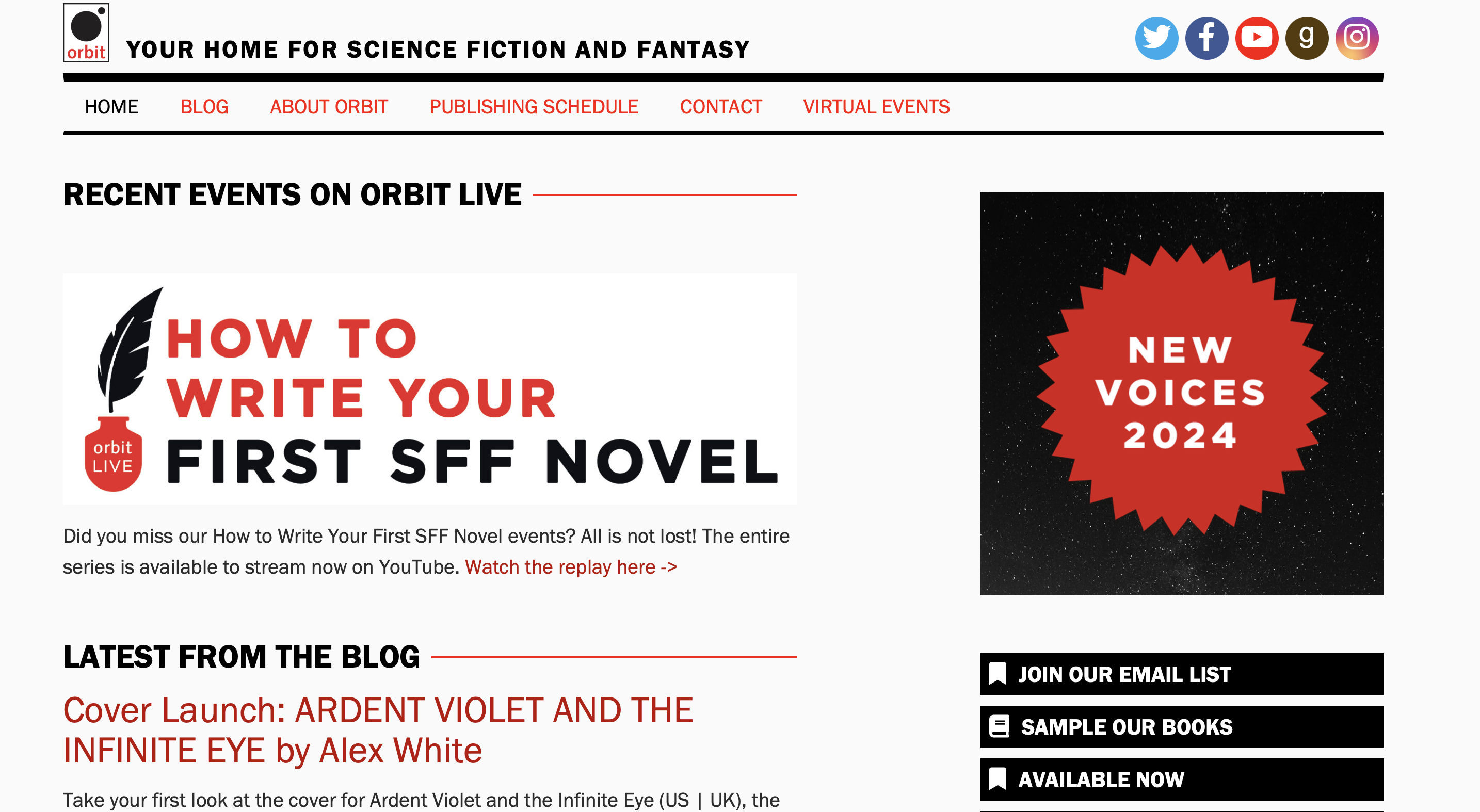 publishing science fiction orbit books