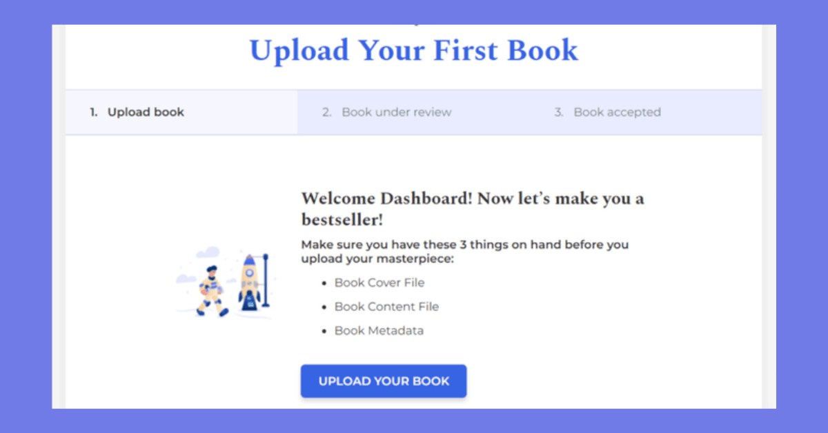 publishdrive dashboard for self-publishing