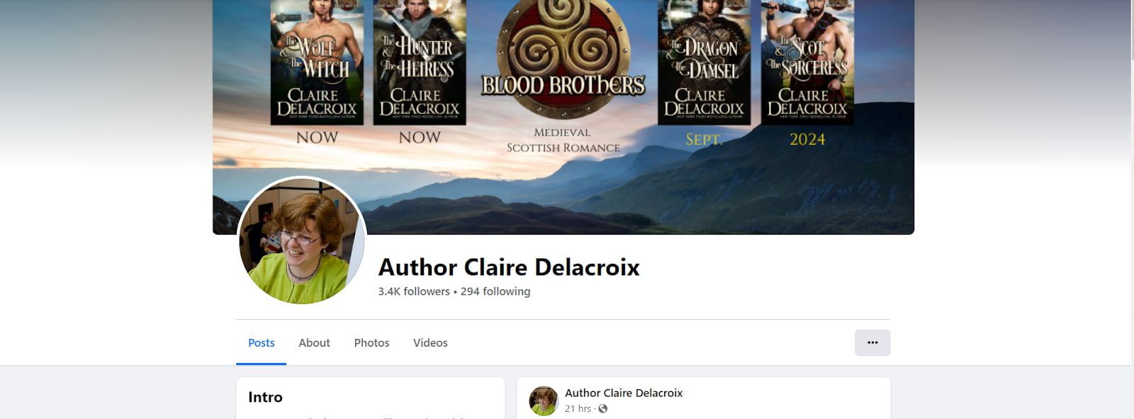 claire delacroix facebook author page