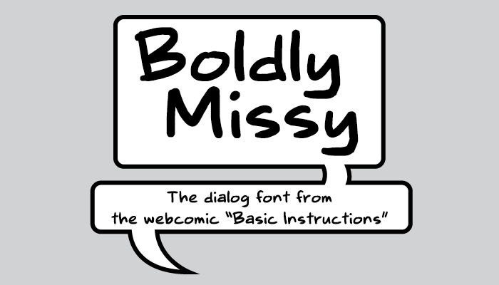 boldly missy manga font