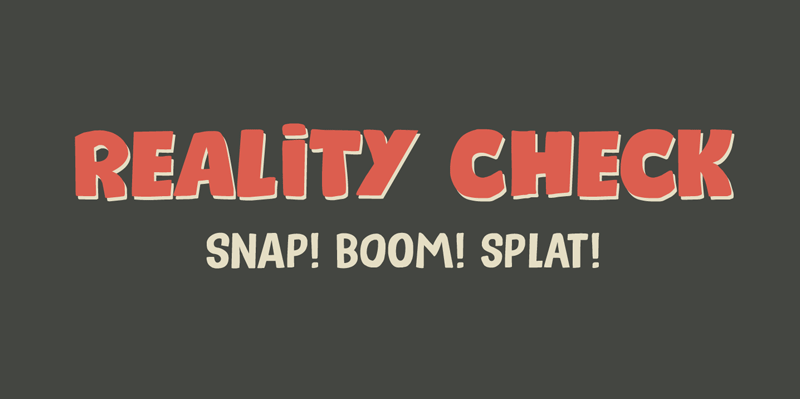 reality check comic font