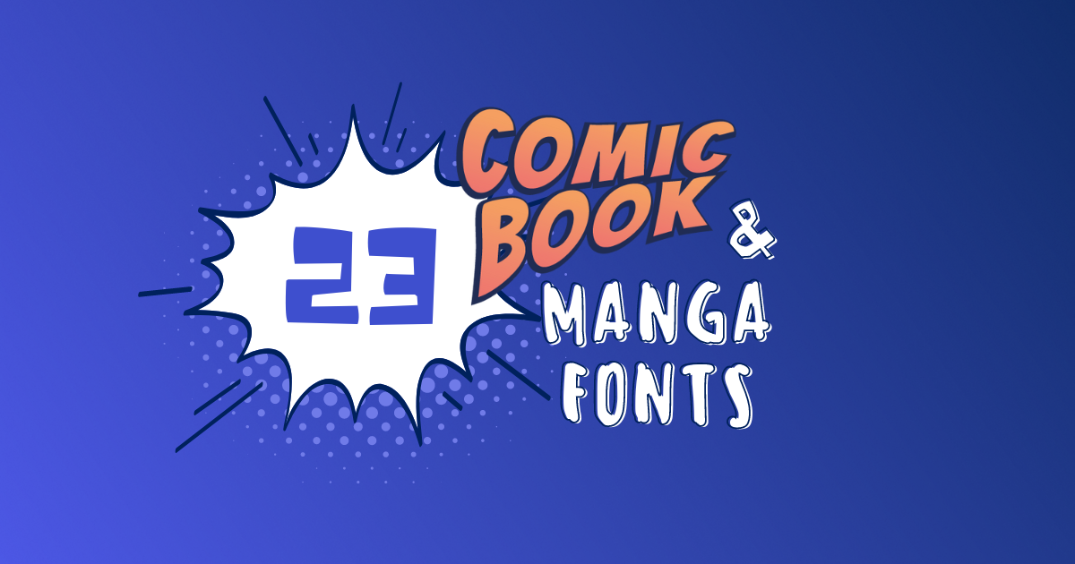 comic book and manga fonts