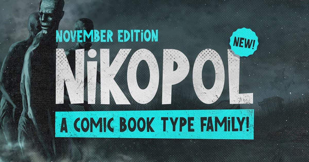 Nikopol Font 23 Comic Book and Manga Fonts To Inspire Your Next Project