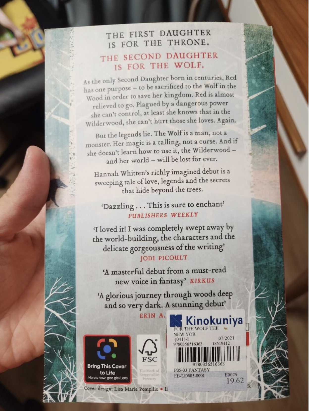 book back cover examples