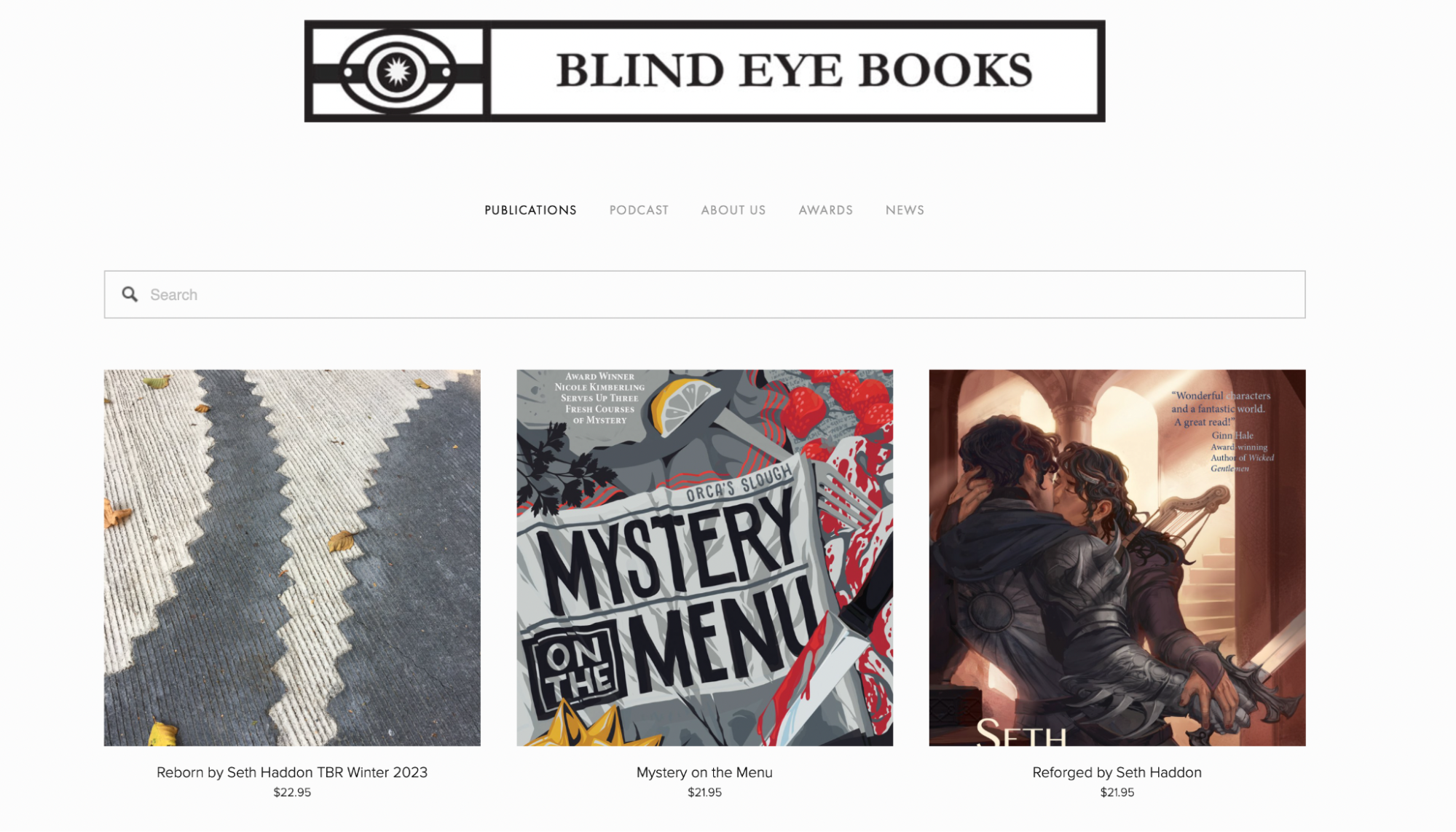 Blind Eye Books romance publisher
