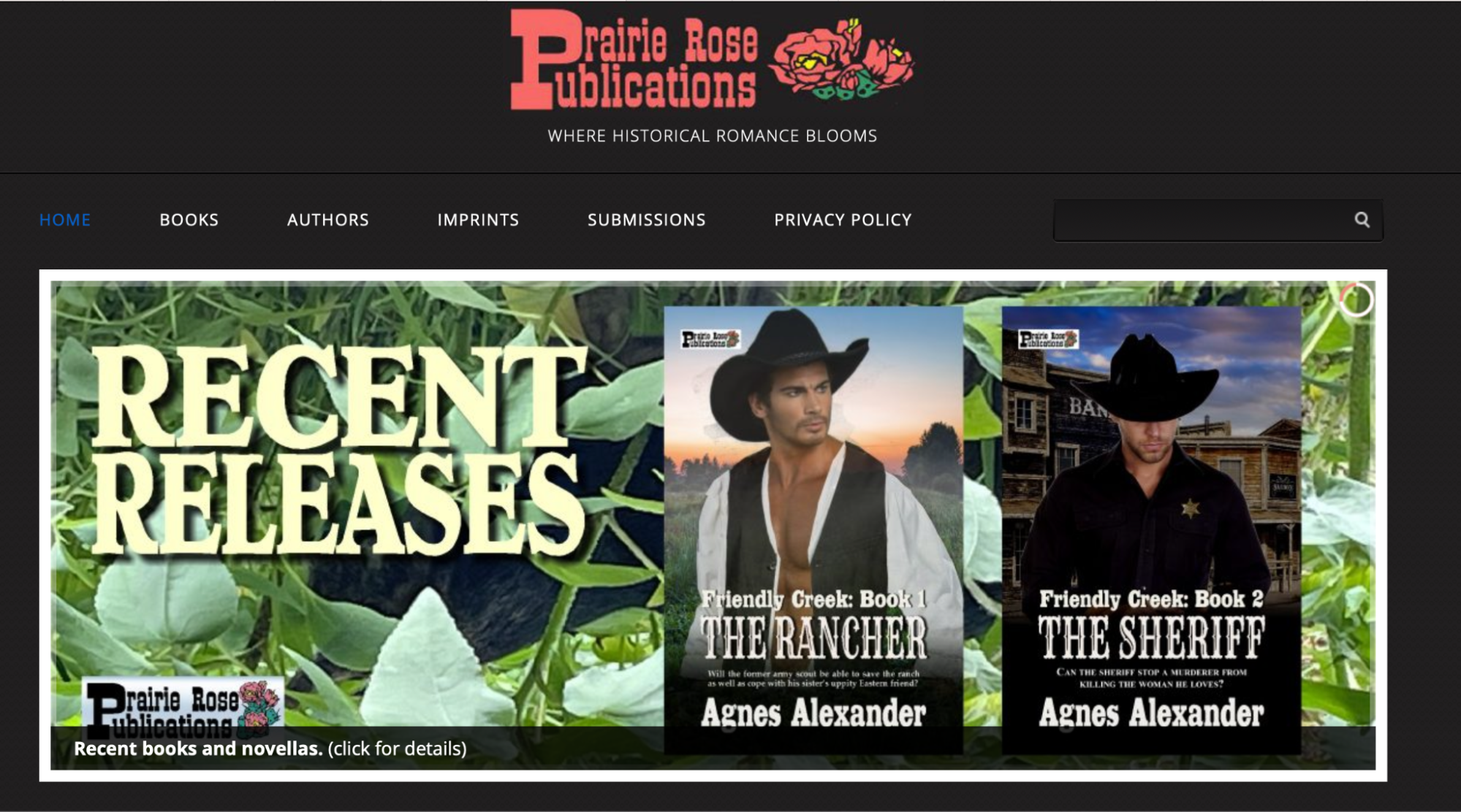 Prairie Rose Publications romance publisher