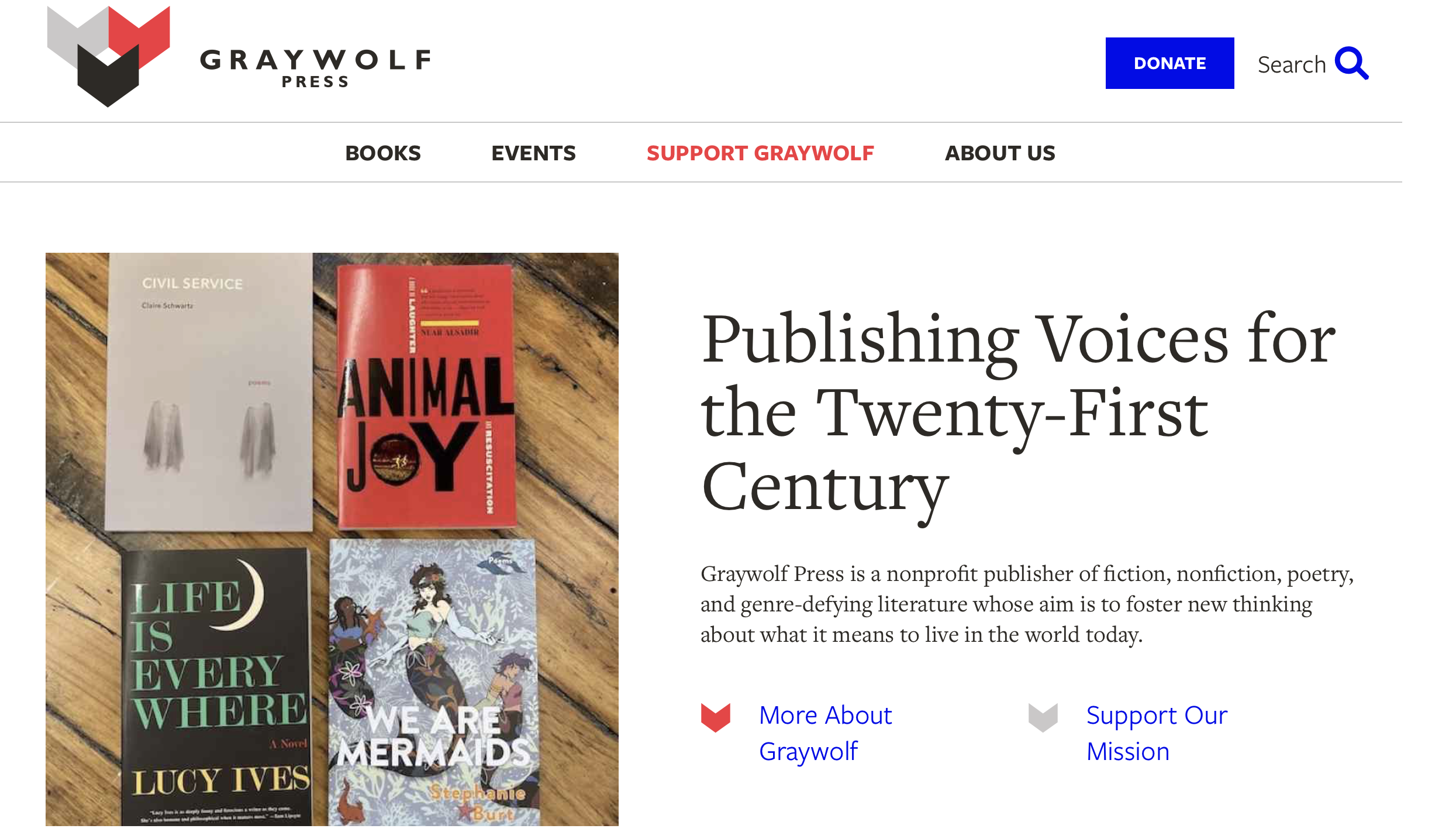 graywolf fiction book publisher