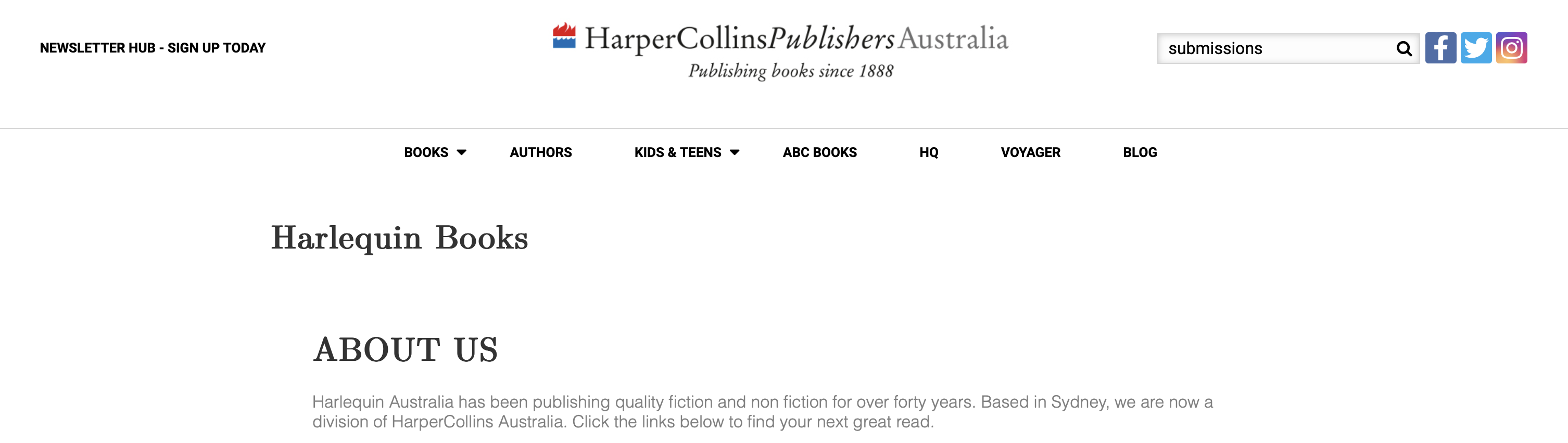 harlequin australian publishing houses