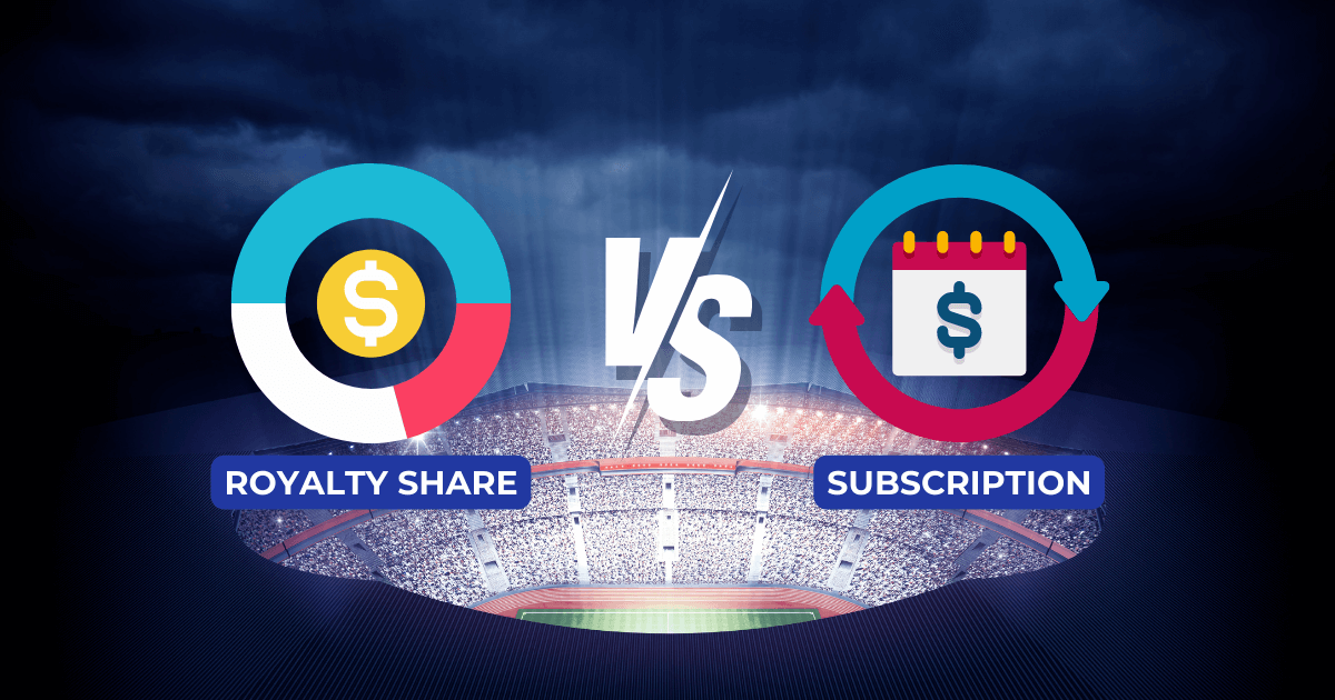 subscription based aggregation vs royalty share aggregation