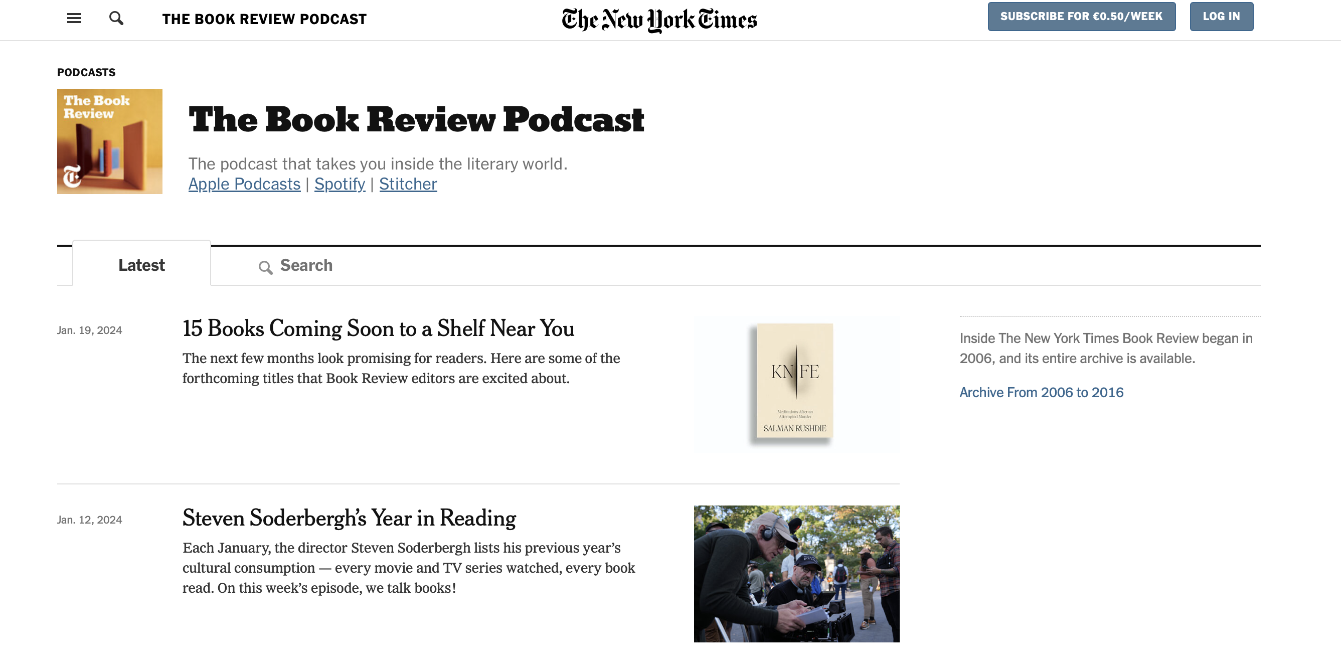 podcasts for authors the book review