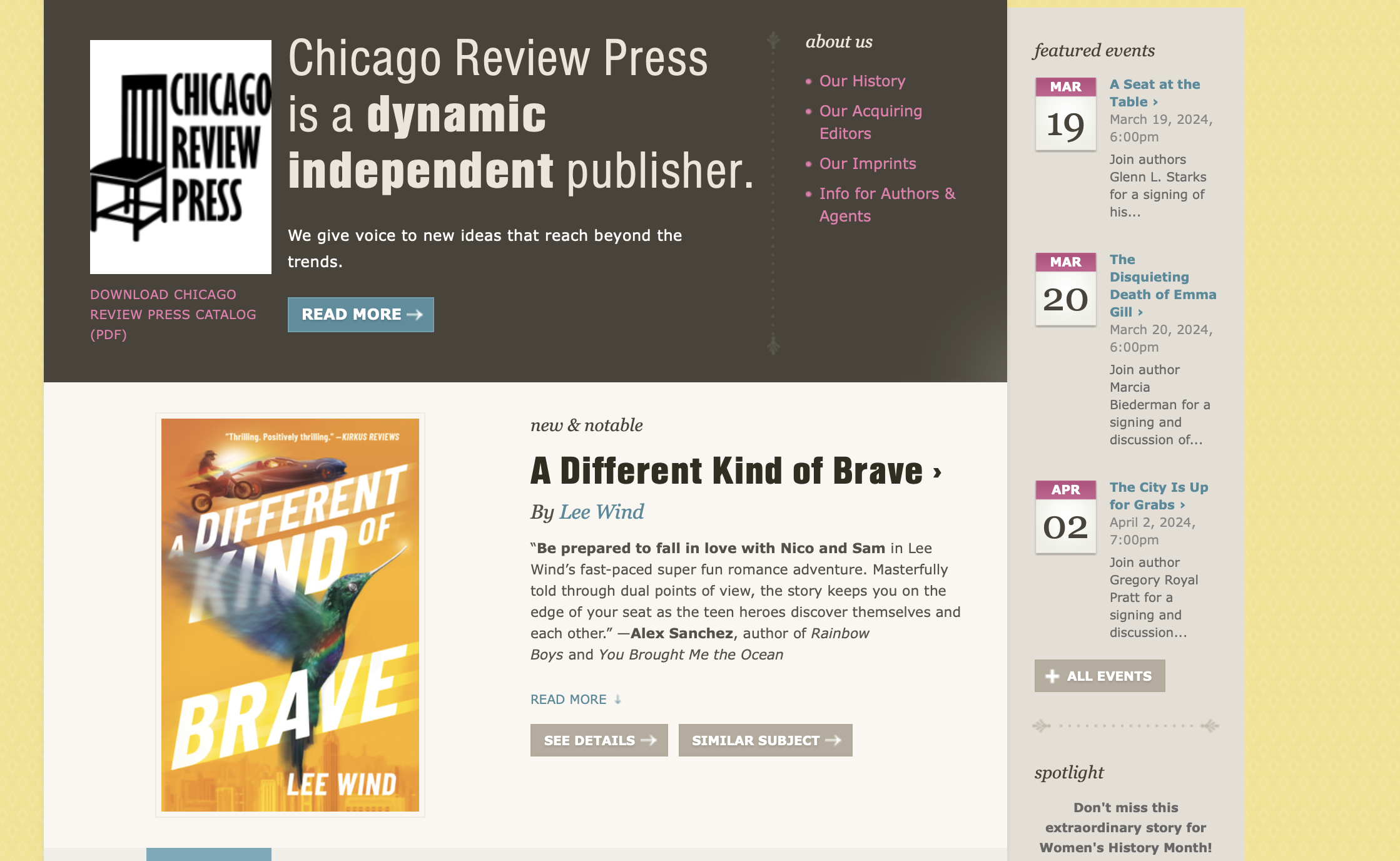 nonfiction publishers chicago review