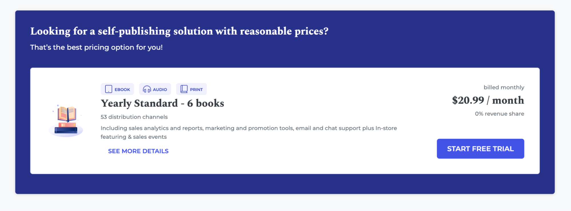 book sales calculator PublishDrive plan