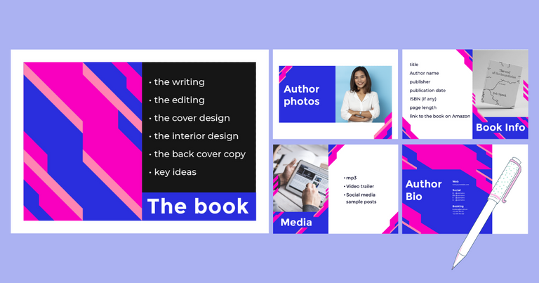 how to make an author media kit