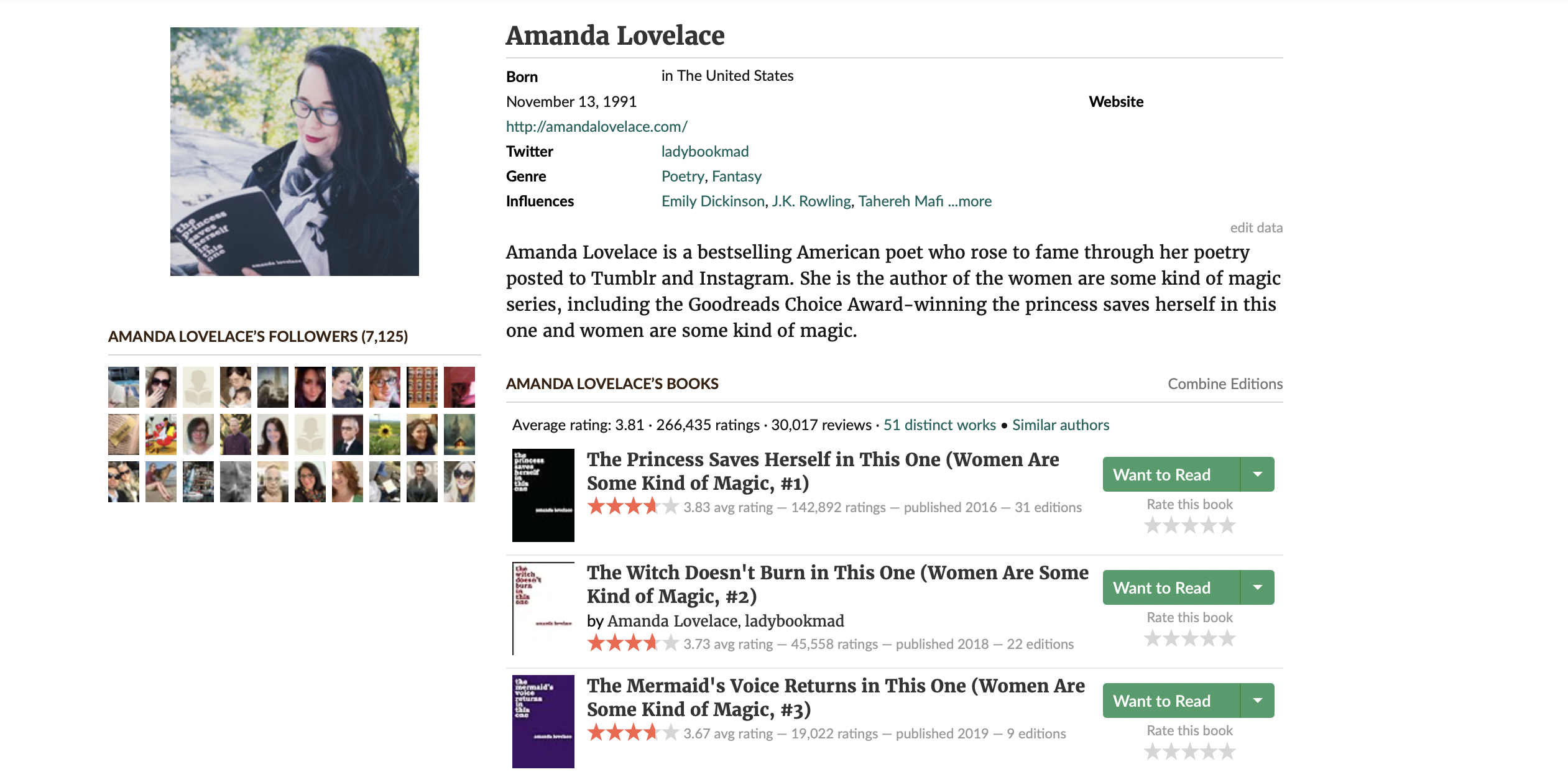 amanda lovelace influencer author