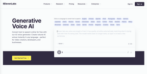 eleven labs ai audiobook generator