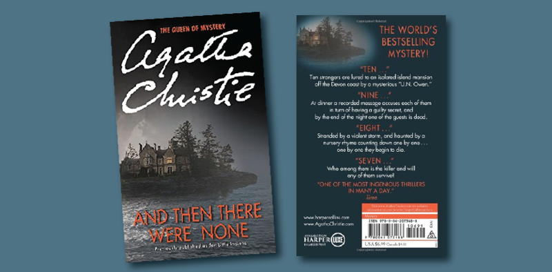 blurb example Agatha Christie, And then there were none