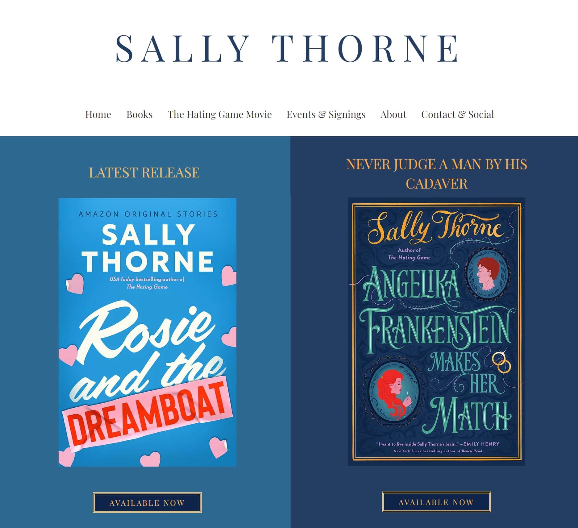 author website Sally Thorne