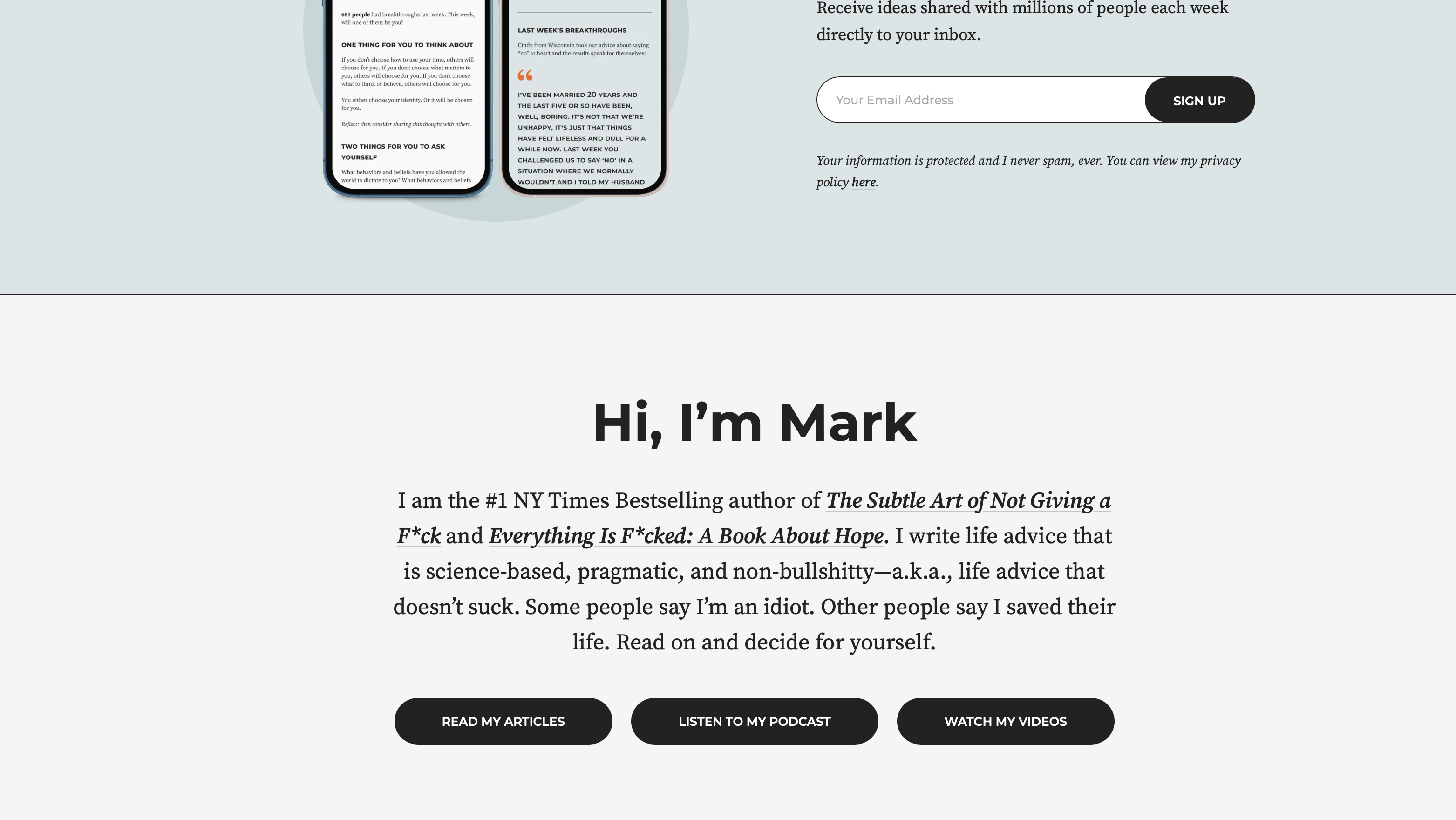 mark manson author websites