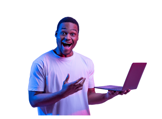 Happy Man computer