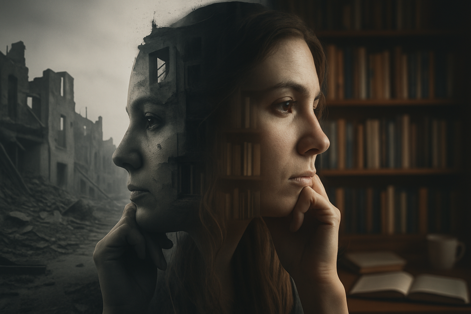 The psychological journey of the exiled author
