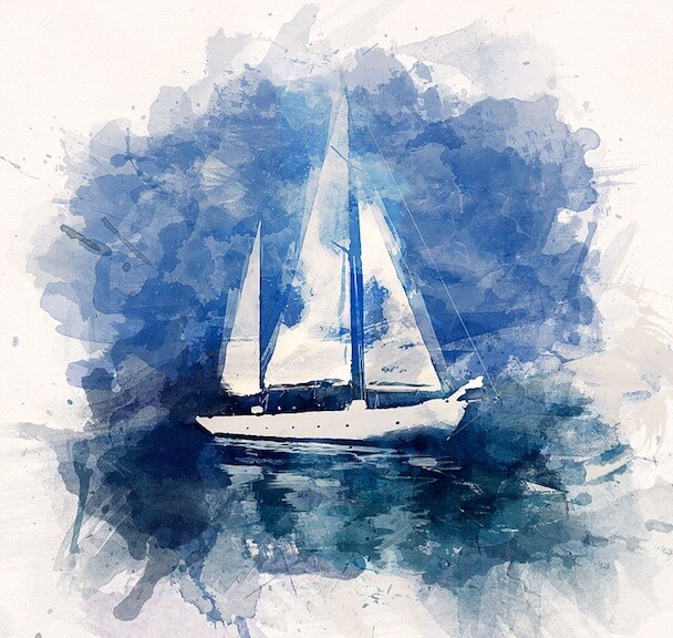 Boat drawing for children