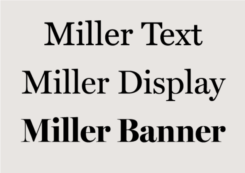 Text, display and banner book font example