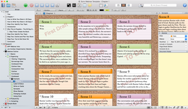 Scrivener ebook publisher software screenshot